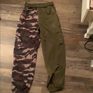Camo cargo pants